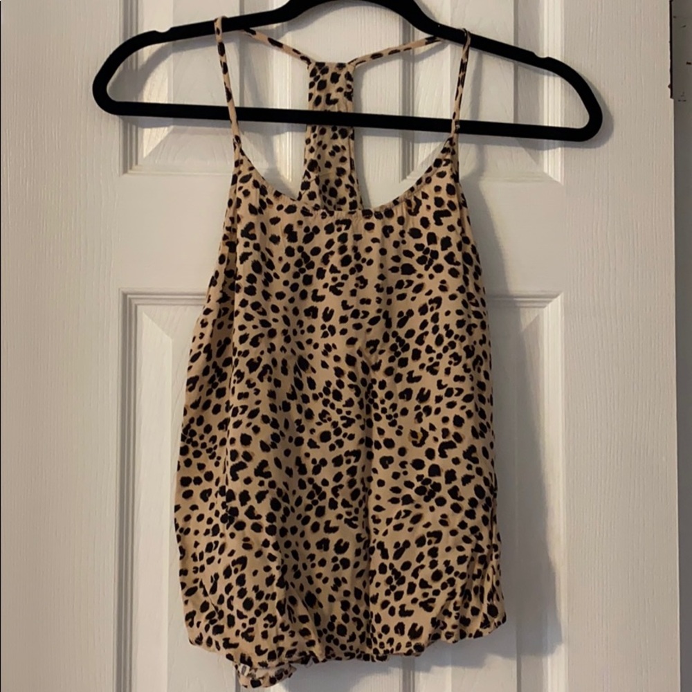Razor Back Leopard Print Tank